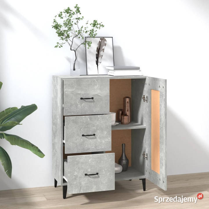 Szafka szarość betonu 695x34x90 materiał mazowieckie