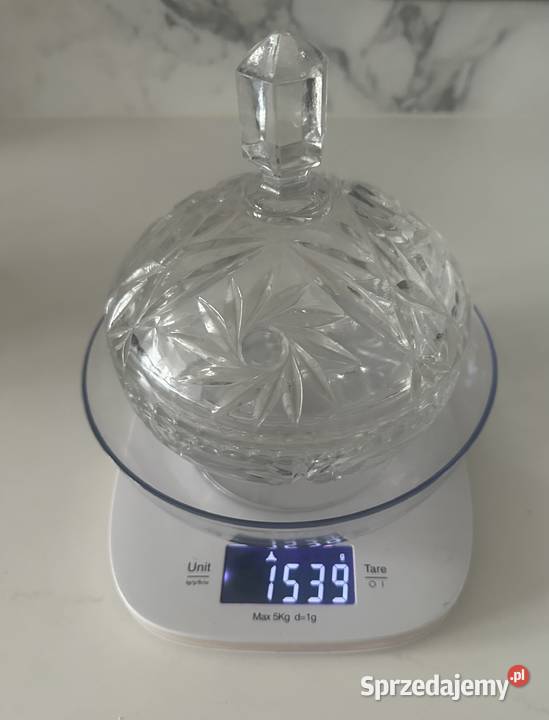 Bombonierka duża kryształ z lat 50tych