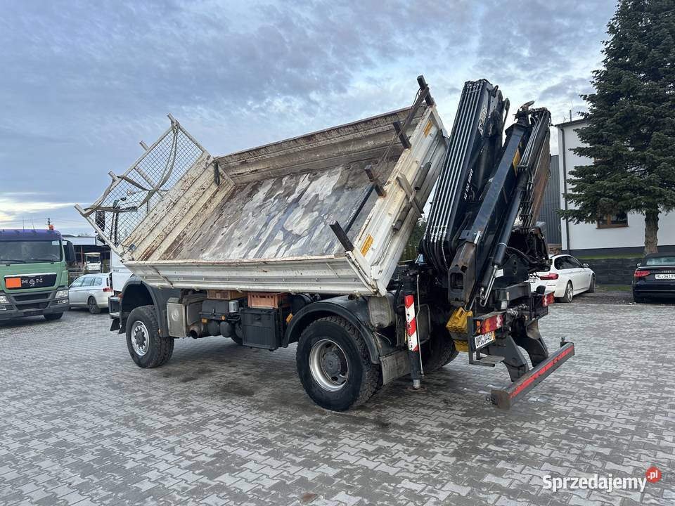 Mercedes 4x4 stały napęd HDS Hiab Wywrotka 3 mazowieckie Płock