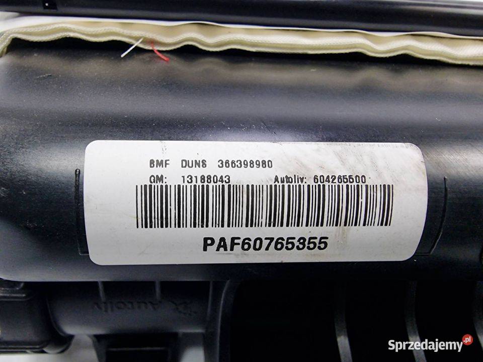 PODUSZKA AIRBAG OPEL CORSA C 13188043 osobowe Pozostałe Lipno