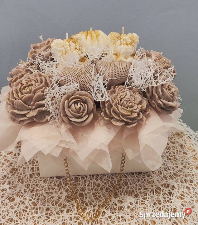 Flower Box kolor beż mega intensywny zapach Dekoracje i ozdoby Wyszków