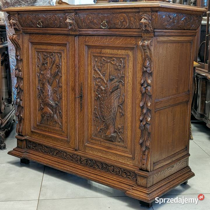 Piękna komodaszafka myśliwska dąbsklep Dąbrowa Dąbrowa Górnicza
