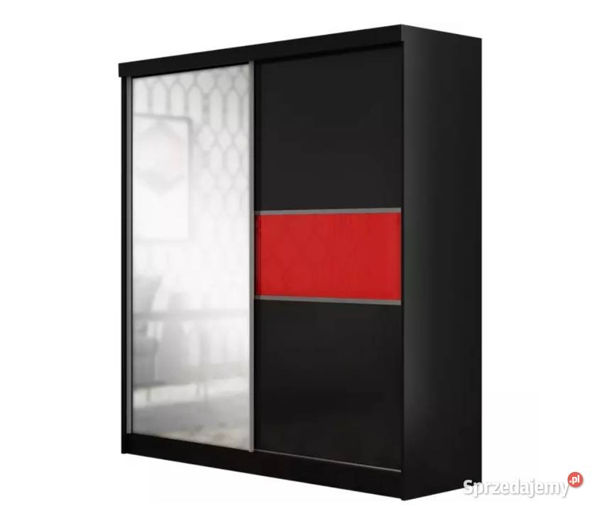 Nowa szafa Madera 150 czarnyczerwony małopolskie Kraków
