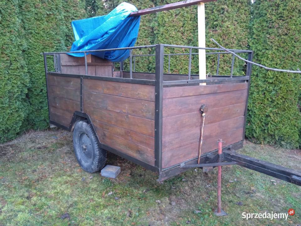 Przyczepa rolnicza jedno osiowa małopolskie Kłaj