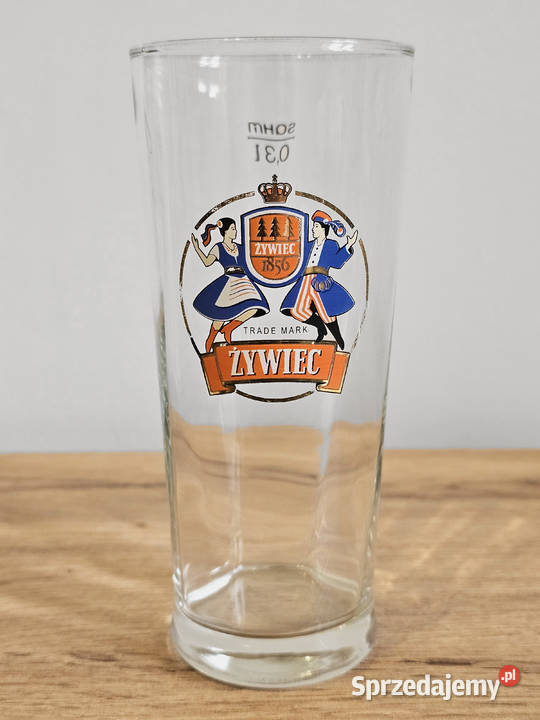 szklanka kufel pokal na piwo Żywiec 03l Krosno