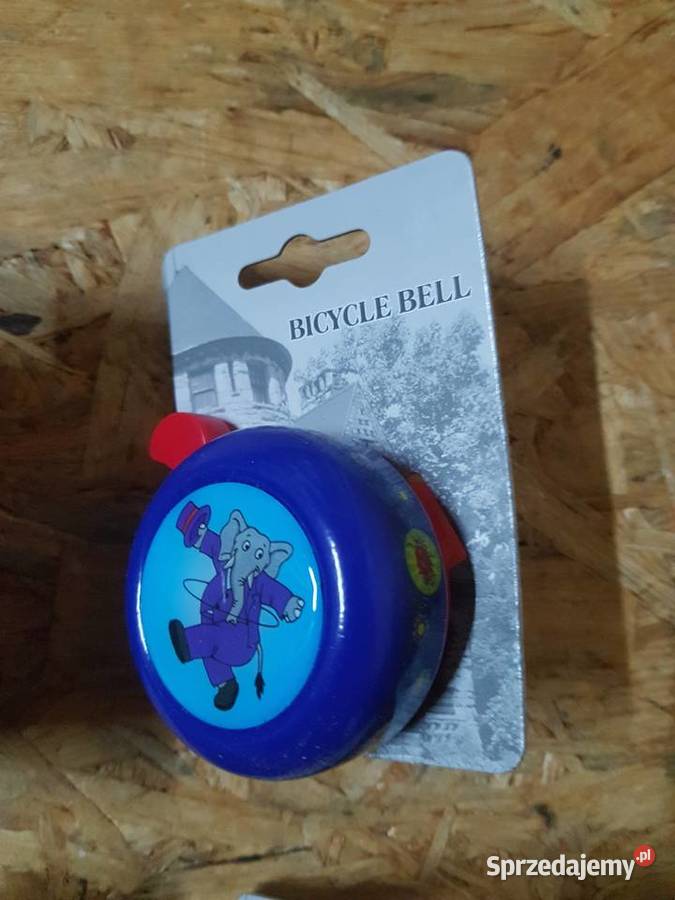 Dzwonek plastal dziecięcy naklejka różne kolory
