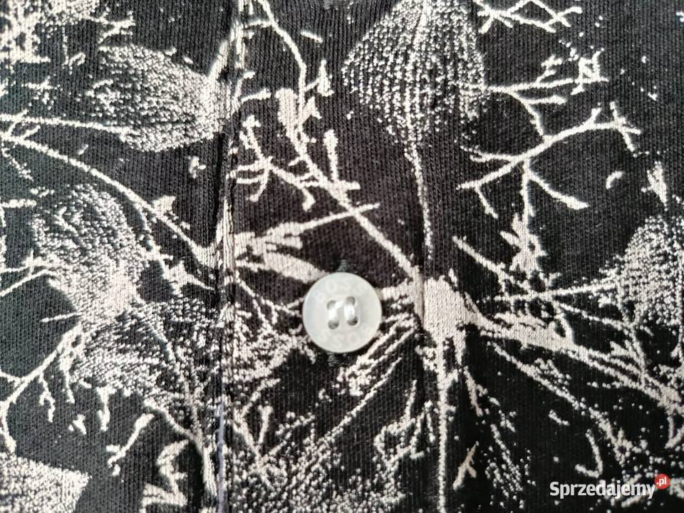 Koszulka polo Hugo Boss nowoczesny design czarna podlaskie Białystok