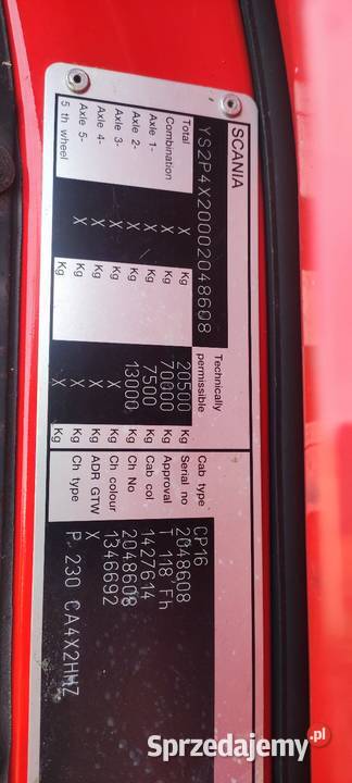 Scania P230 resory zwolnice hydraulika nie Wancerzów