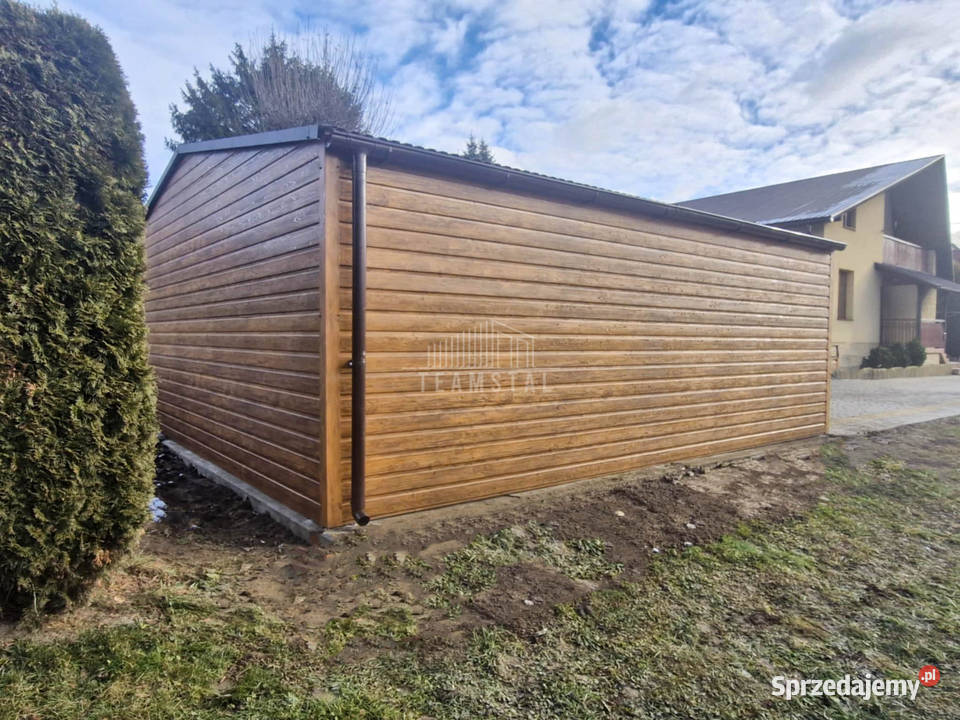 Garaż blaszany 6x65m bramy uchylne rynny dwuspad kujawsko-pomorskie Bydgoszcz sprzedam