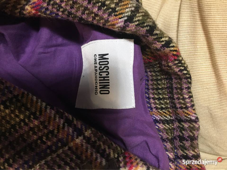 Damski żakiet wełniany Moschino CheapChic XL kolorowy małopolskie Skawina sprzedam