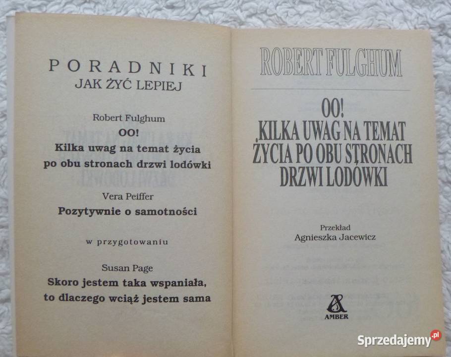 Oo Kilka uwag na temat życia obu stronach zbiór tekstów Warszawa