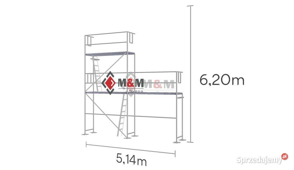 Rusztowanie na szczyt 26m2 Używane 514 x 62 m Rusztowania opolskie Stare Siołkowice