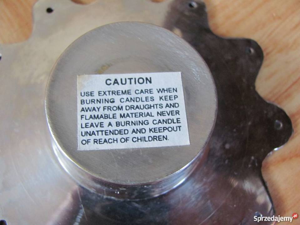 świeczniki metalowe na wkłady komplet 2 sztuk