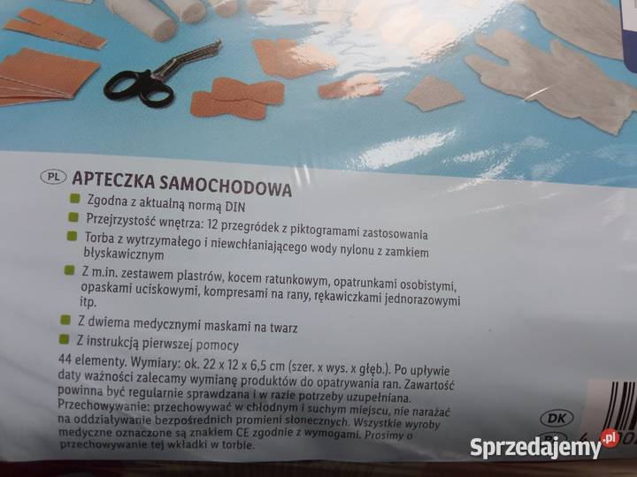 Apteczka samochodowa DIN 13164 NOWE WYMOGI 2026