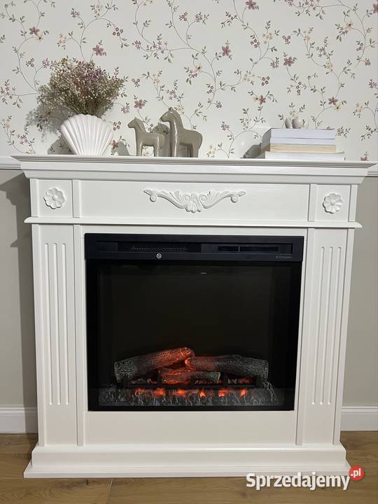 Kominek Vintage Love drewniany rękodzieło wkład Warszawa sprzedam