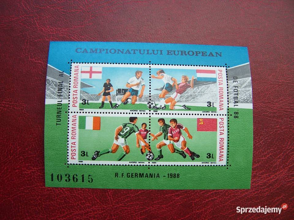 Rumunia 1988 MNH Sport Piłka nożna Mistrzostwa sprzedam