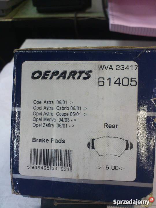 Klocki hamulcowe Opel WVA 23417 Gdynia sprzedam