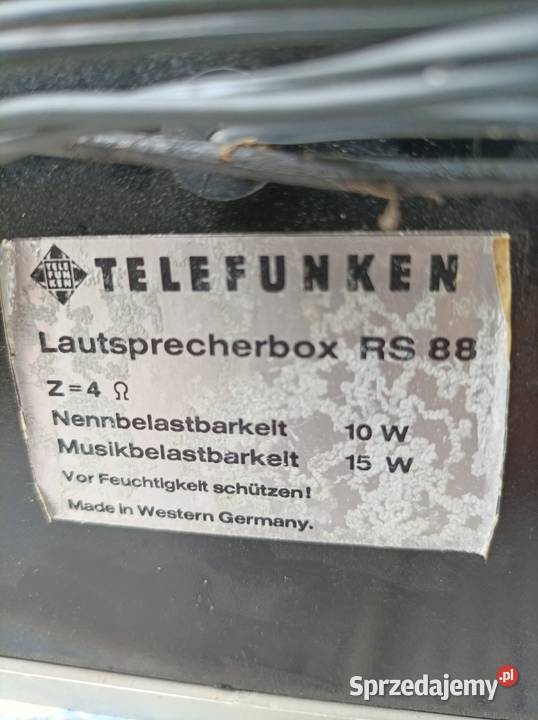Telefunken Philips Rema Box Rft kolumny mazowieckie Płock