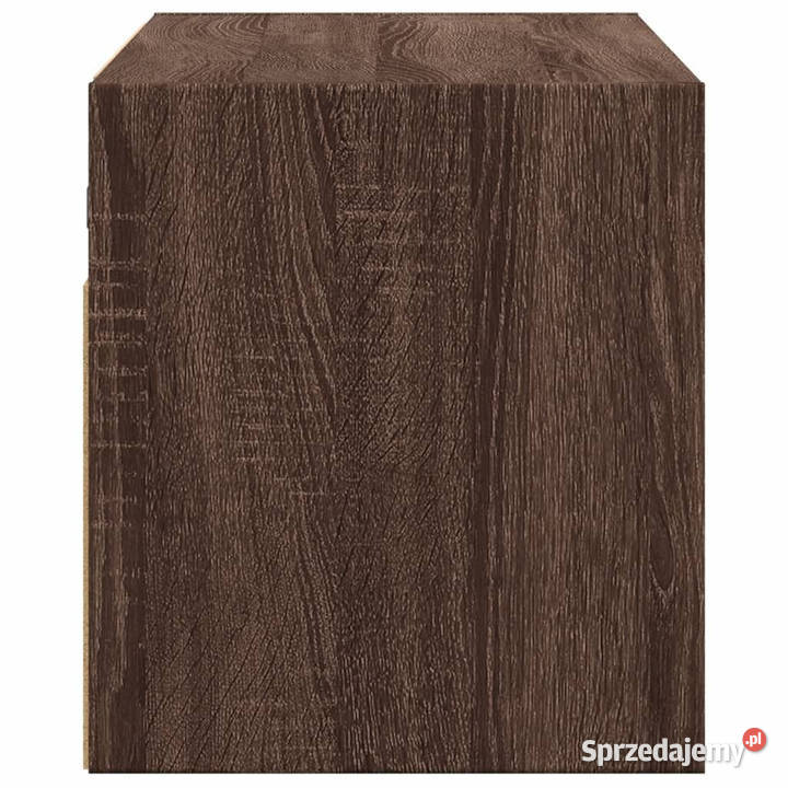 Ścienna szafka TV z LED brązowy dąb 100x31x35 Warszawa sprzedam