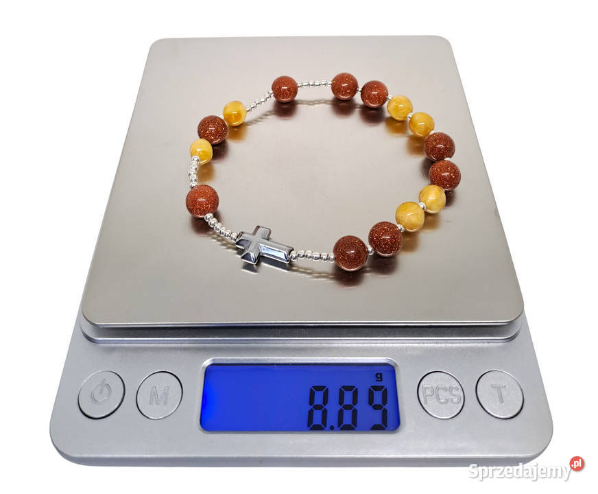 Bransoletka dziesiątka różańca BURSZTYN bałtycki Warszawa