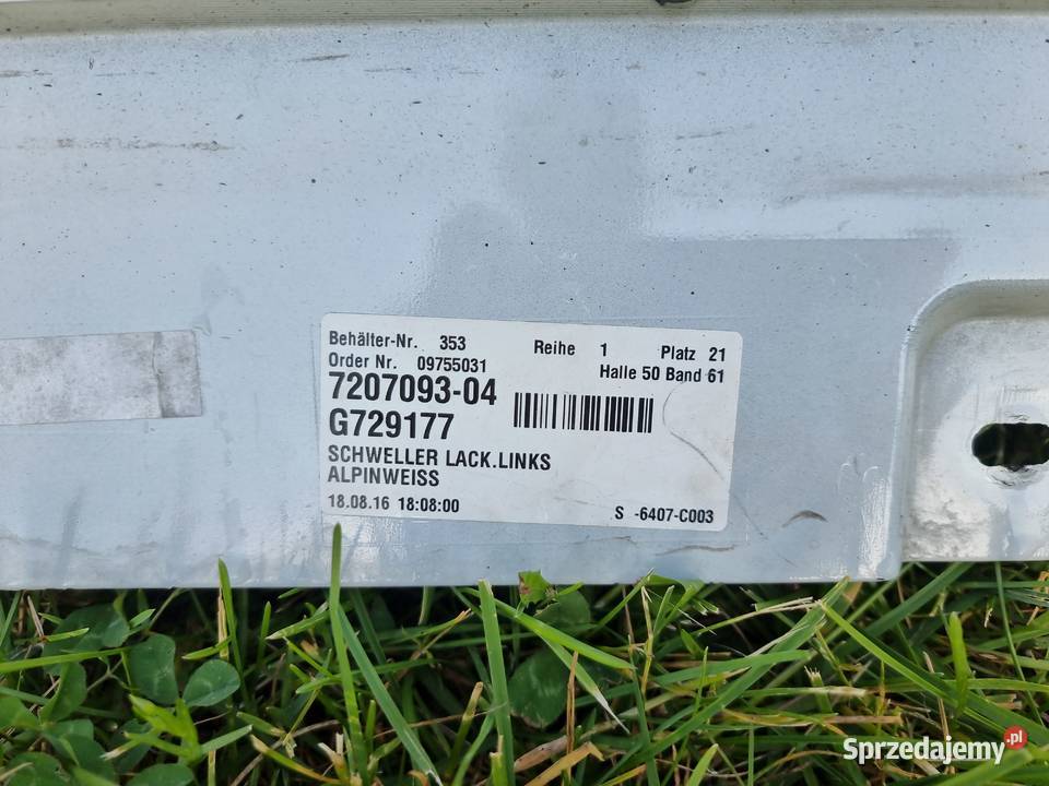 Nakładki progowe bmw f10 bez m pakietu