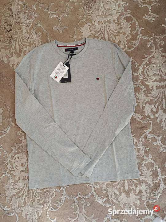 Longsleeve Tommy Hilfiger najwyższa jakość szary Białystok sprzedam