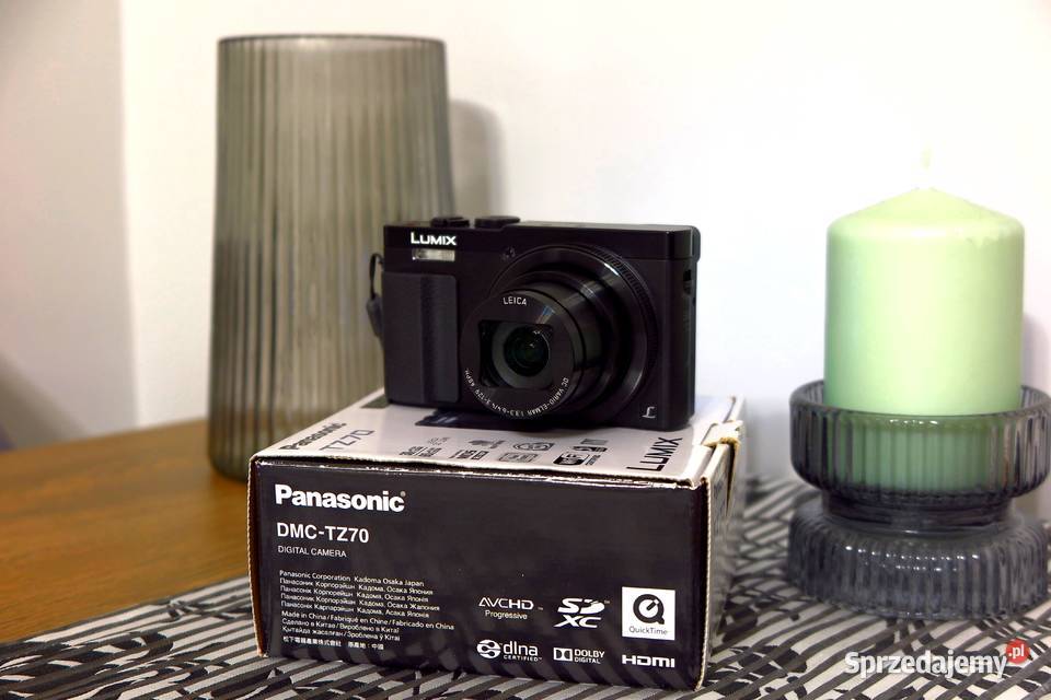Panasonic Lumix TZ70 30x opt 12 Mpx RAW 3D WiFi Pabianice sprzedam