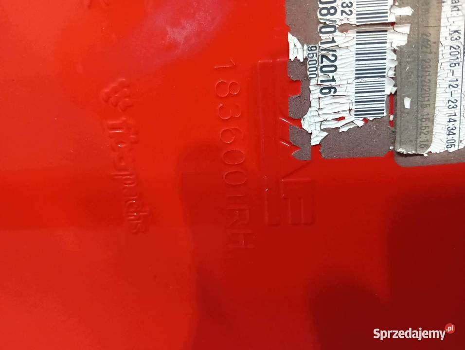 OSŁONA SPOILER PRAWY TYŁ KABINY DAF XF 20122016 sprzedam