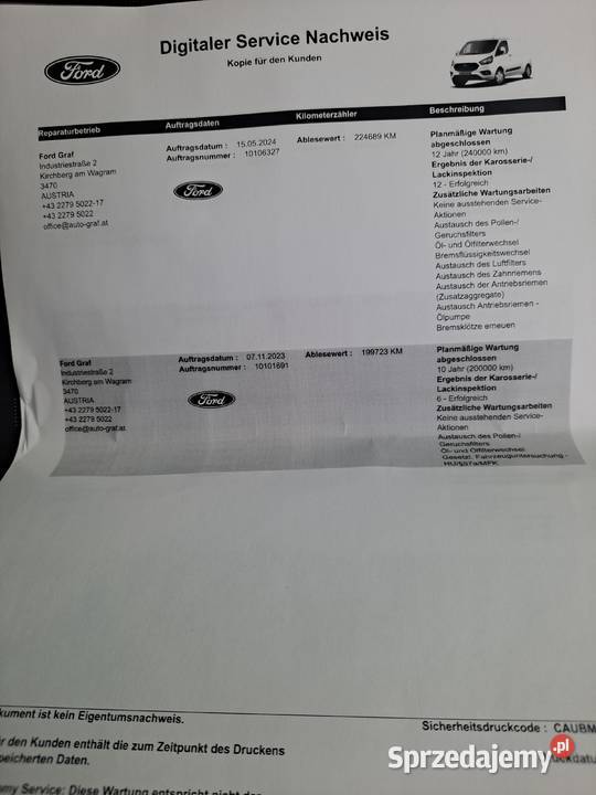 Ford Custom Long 2019 sprzedam