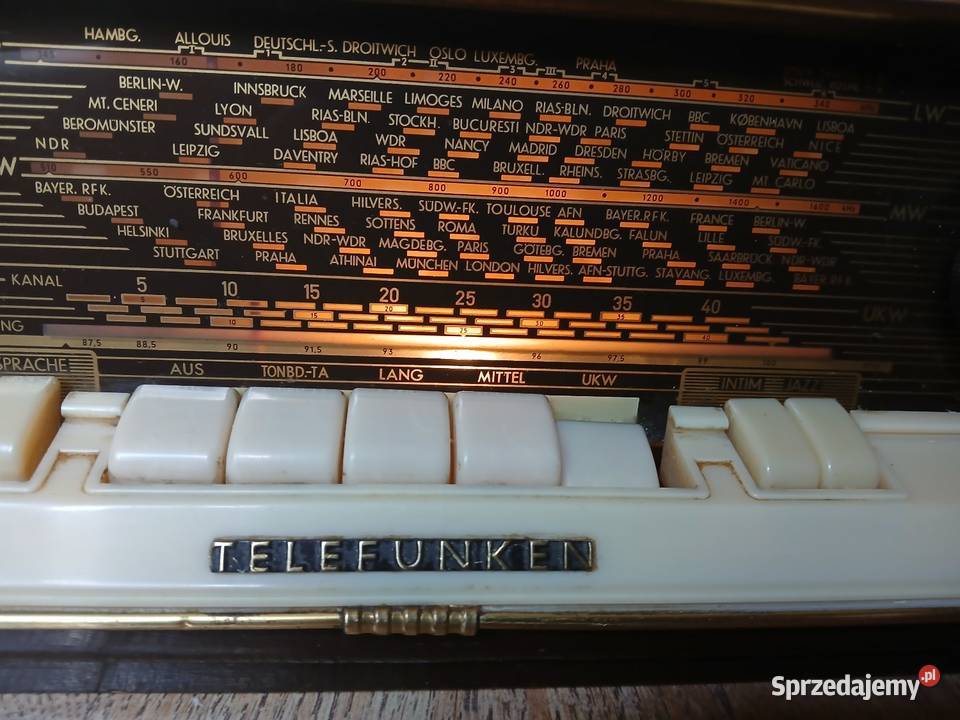 Radio lampowe firmy Telefunken Kraków