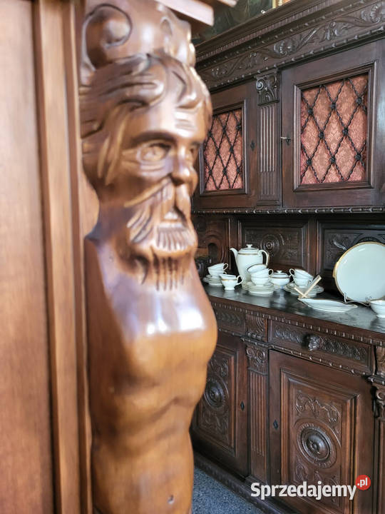 Biblioteka rzeźbiona antyk