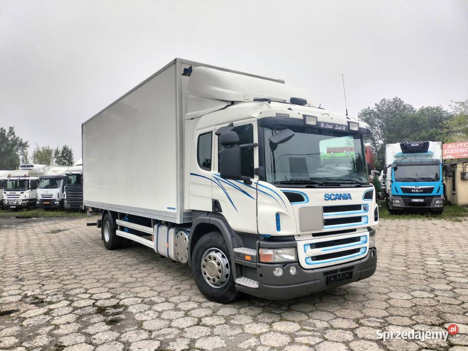 SCANIA P280 4x2 KONTENER IZOTERMA OTWIERANY BOK śląskie Częstochowa