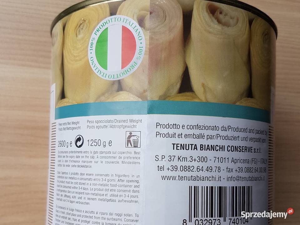 BianchiKarczochy Serca Całe w Zalewie Pozostałe Bulowice sprzedam
