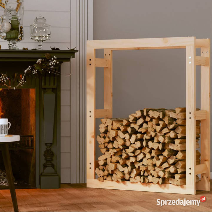 Stojak na drewno opałowe 80x25x100 lite drewno Warszawa sprzedam