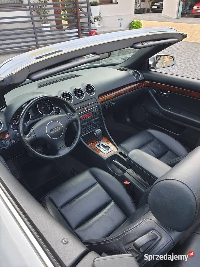 Audi A4 B6 Cabriolet 30 benzyna gaz skórzana tapicerka Grabowa sprzedam