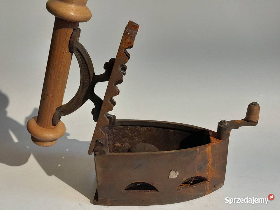 Stare żelazko na duszę zabytek retro vintage śląskie