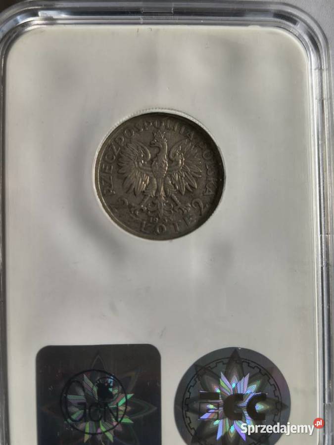 2 1933 Polonia grading GNC nota AU53 Numizmatyka zachodniopomorskie Szczecin