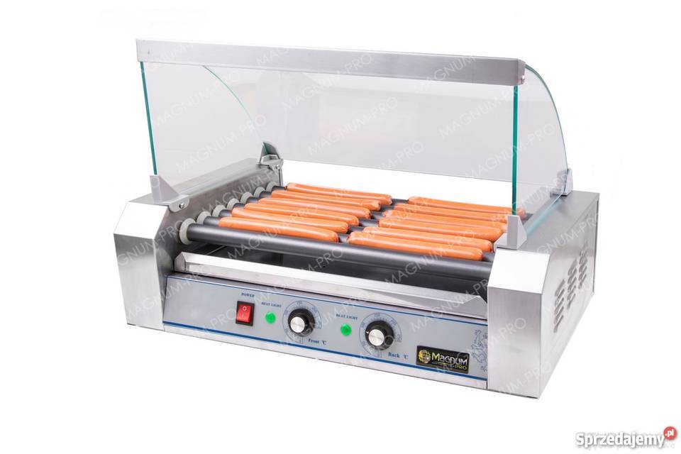 ROLKOWY PODGRZEWACZ DO PAROWEK HOTDOG 7 ROLEK Biznes i Przemysł Poczesna