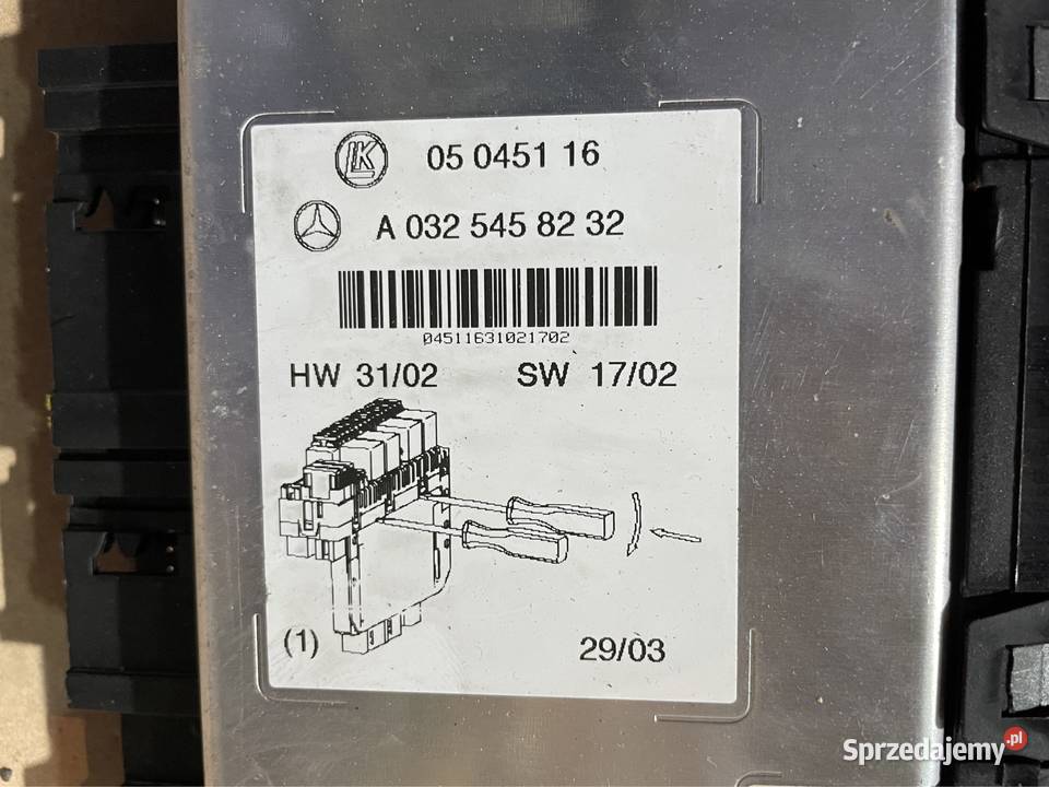 Moduł sterownik sam bsi A0325458232 mercedes s Szczecin sprzedam
