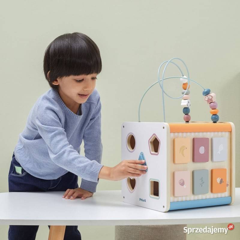 Duża kostka edukacyjna 8w1 Montessori 18m wielkopolskie sprzedam