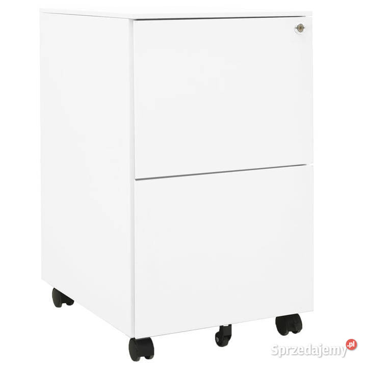 Mobilna szafka kartotekowa biała 39x45x67 Warszawa