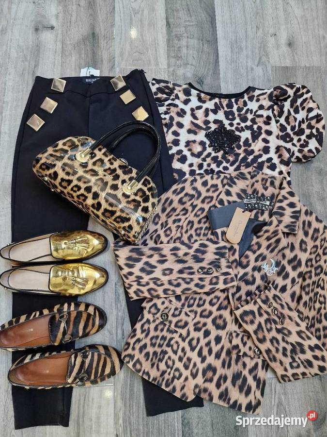 Marynarka Żakiet Christian dior 36 Panterka Marynarki i żakiety śląskie Żywiec