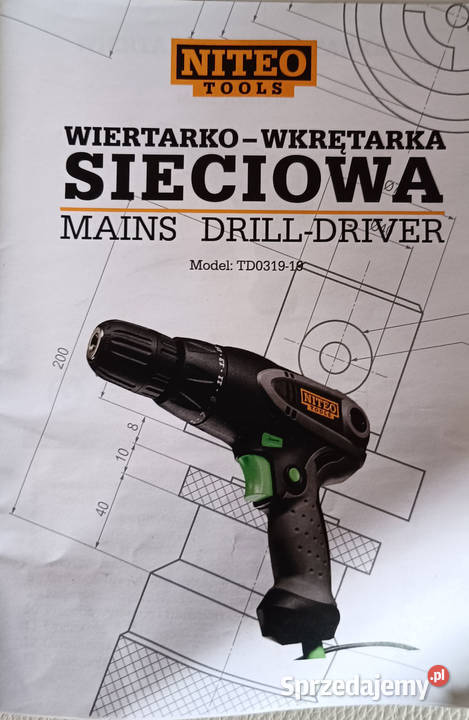 Wiertarkowkrętarka sieciowa NITEO TOOLS o mocy Zarszyn sprzedam