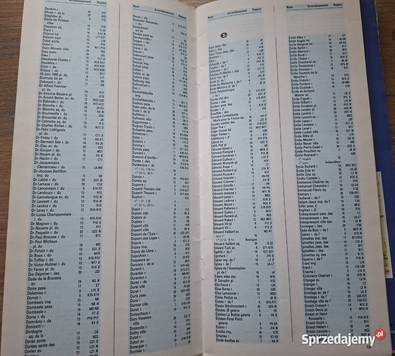 Paris Plan 110 000 12 Michelin wyd w 4 językach Kraków