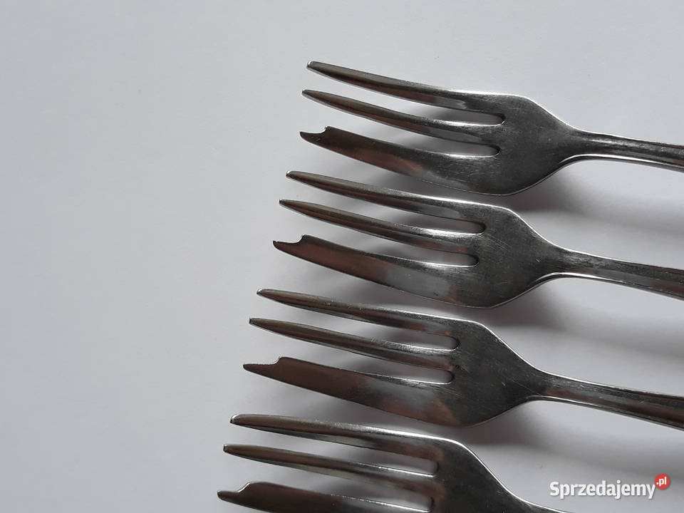 Widelczyki deserowe BAKELIT Gerlach sztućce PRL Dąbrowa Górnicza