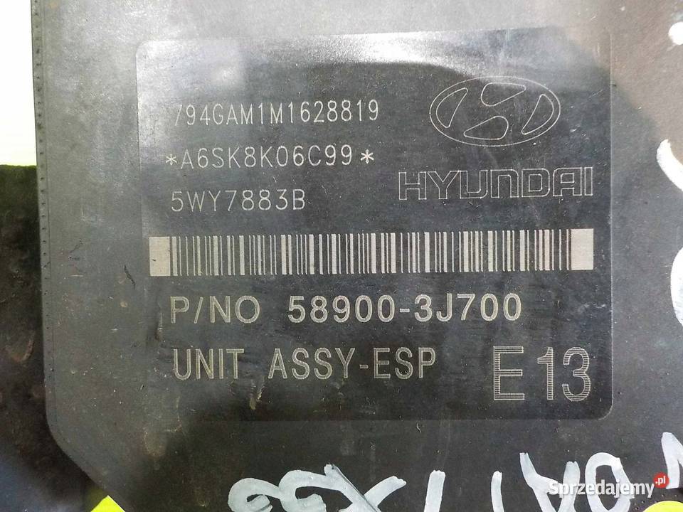 IX55 30 CRDI 0812 EUROPA pompa ABS 589003J700 Pompy hamulcowe mazowieckie Suków sprzedam