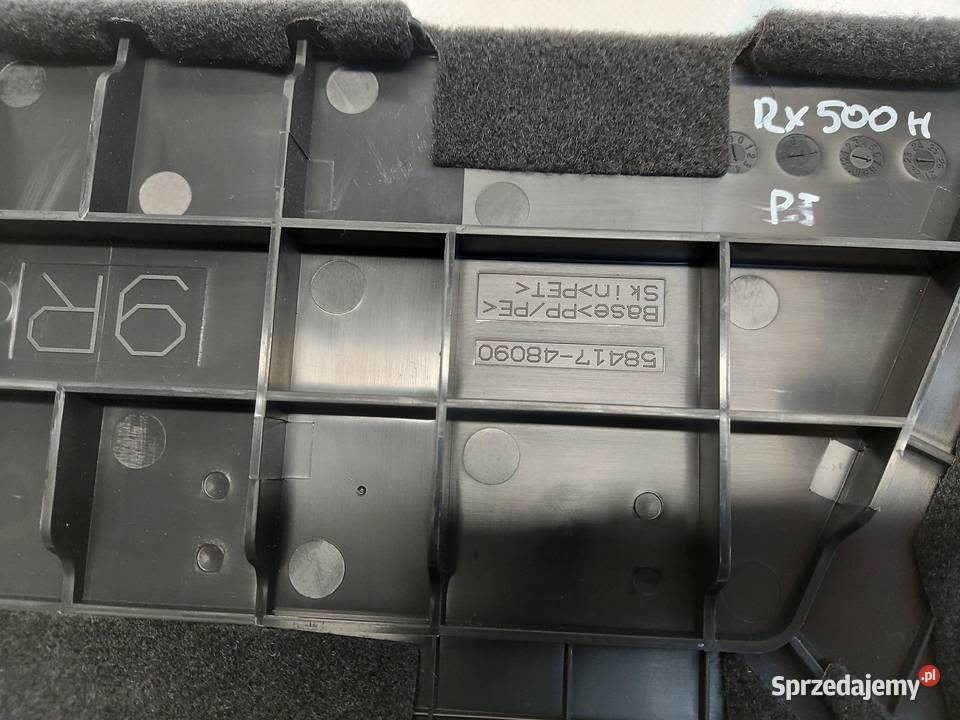 LEXUS RX500H V 5 2023 OSŁONA BAGAŻNIKA DYWAN
