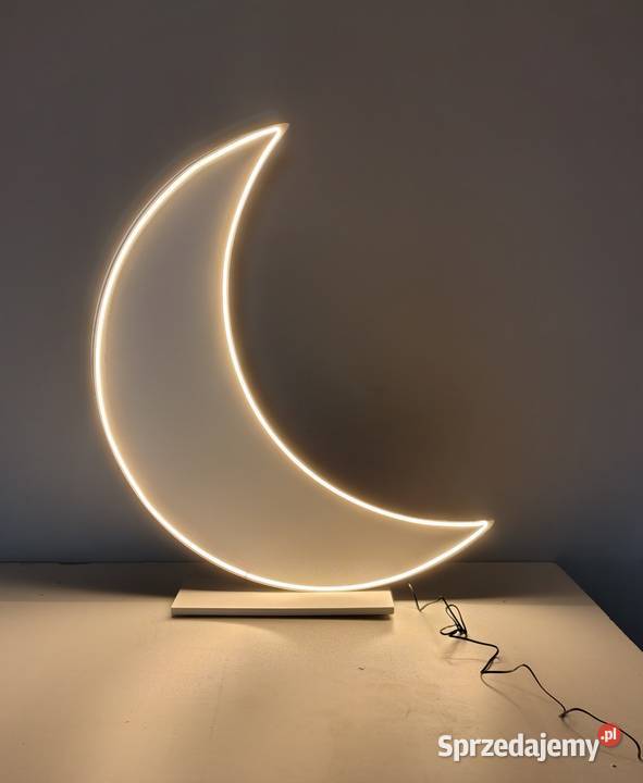 Księżyc podświetlany neon LED