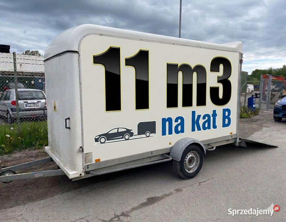 Przyczepa 11m3 na kat B towarowe mazowieckie