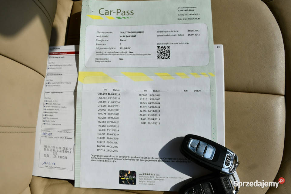 Audi A6 Avant 20 TDI Serwis Panoramadach Skóra kurtyny powietrzne lubelskie Hrubieszów